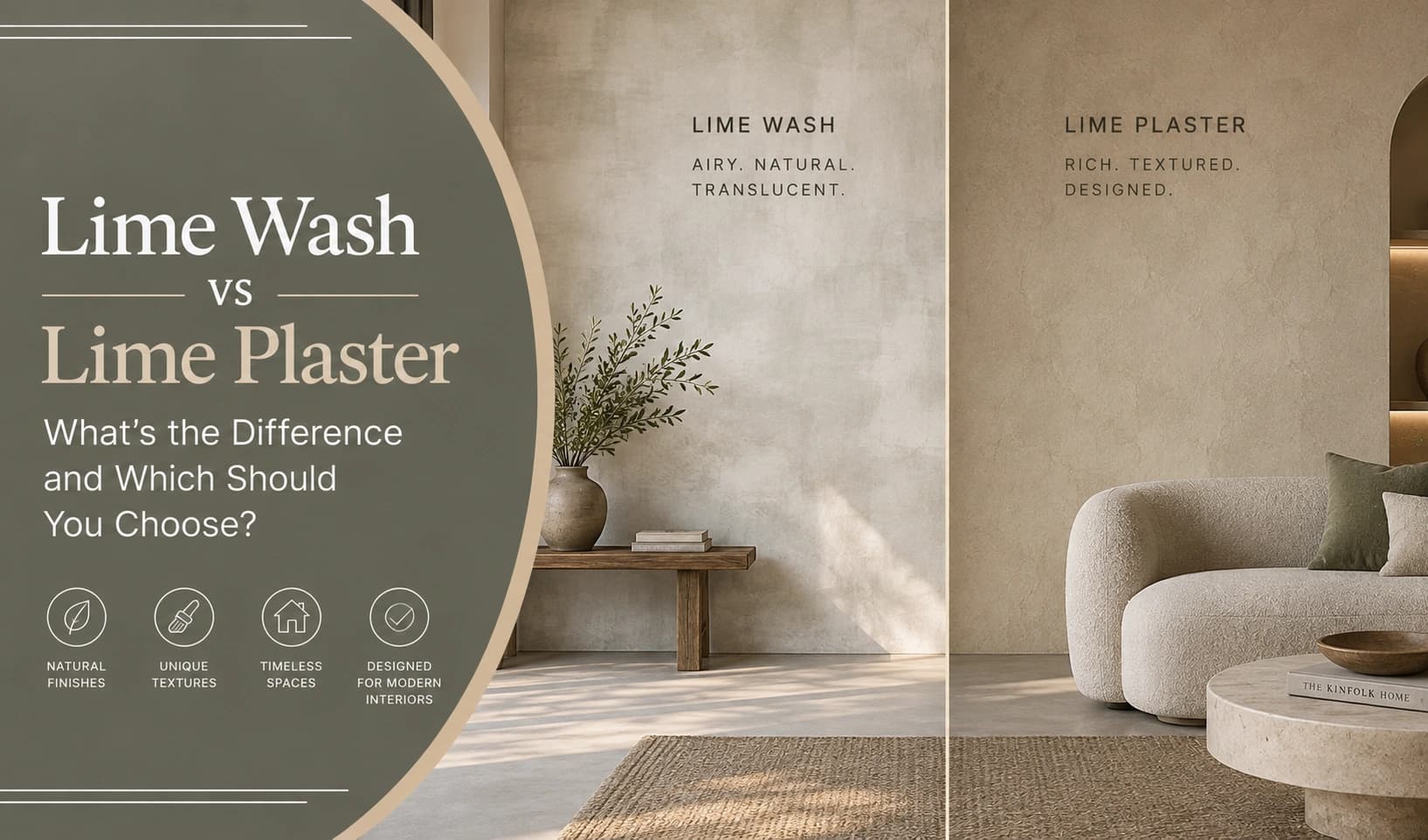 Lime Wash vs Lime Plaster: What’s the Difference and Which Should You Choose?