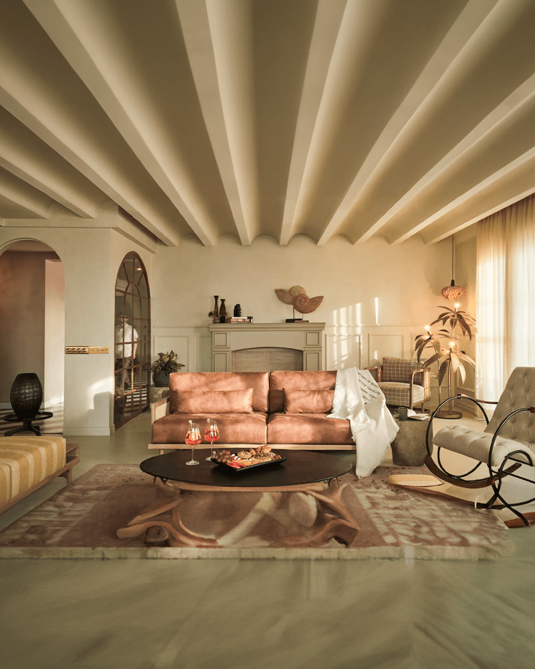 Living Room with Textured Paint®