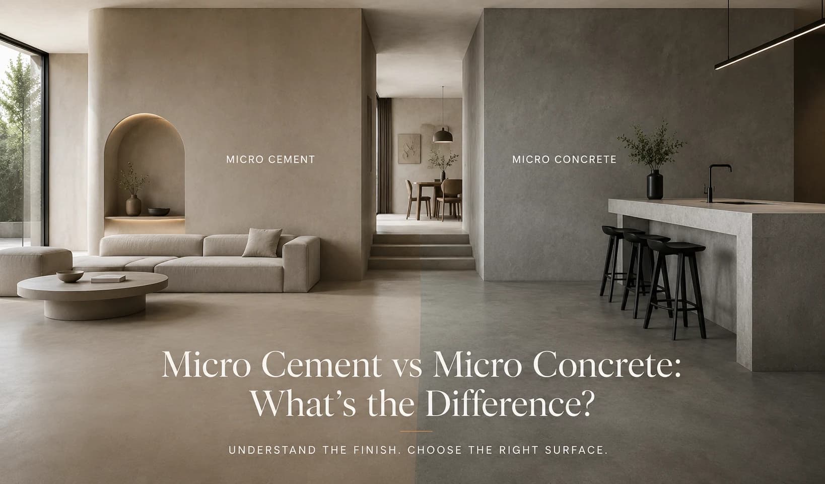 Micro Cement vs Micro Concrete: What's the Difference? Micro Cement vs Micro Concrete: What's the Difference?
