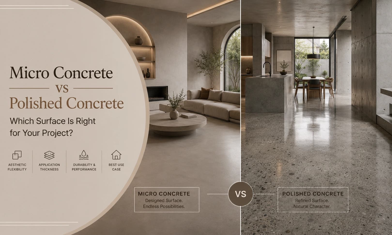 Micro Concrete vs Polished Concrete: Which Surface Is Right for Your Project?