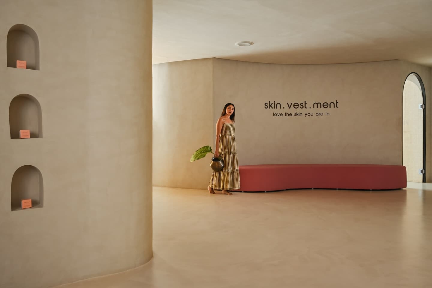 Cemento floor at Skin Story clinic Cemento floor at Skin Story clinic