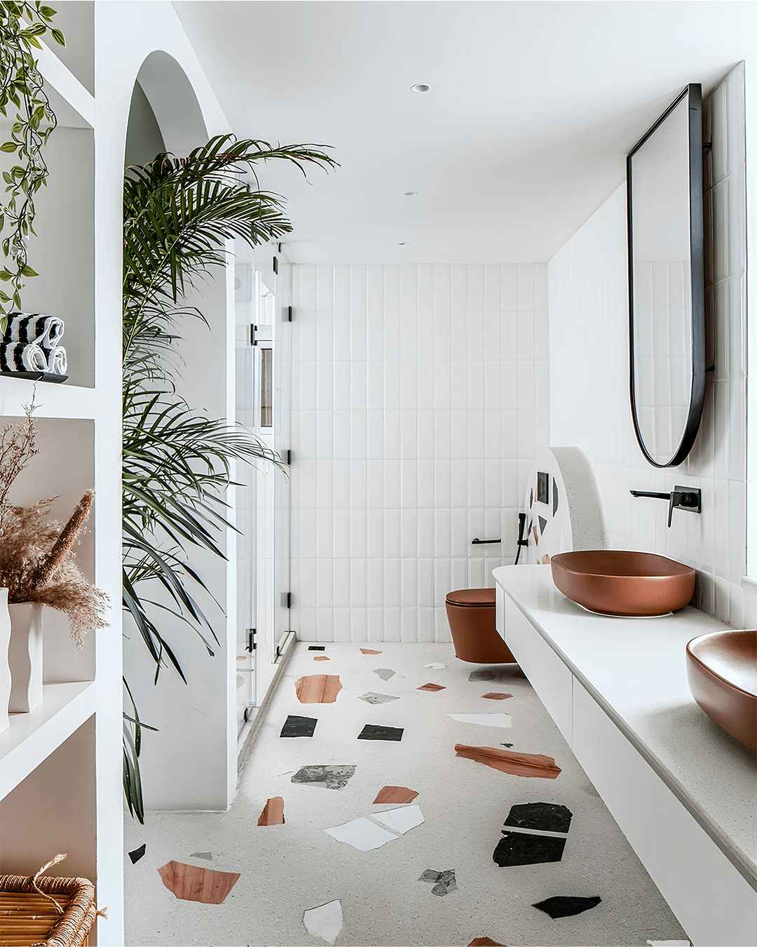 Bathroom with Textured Paint®